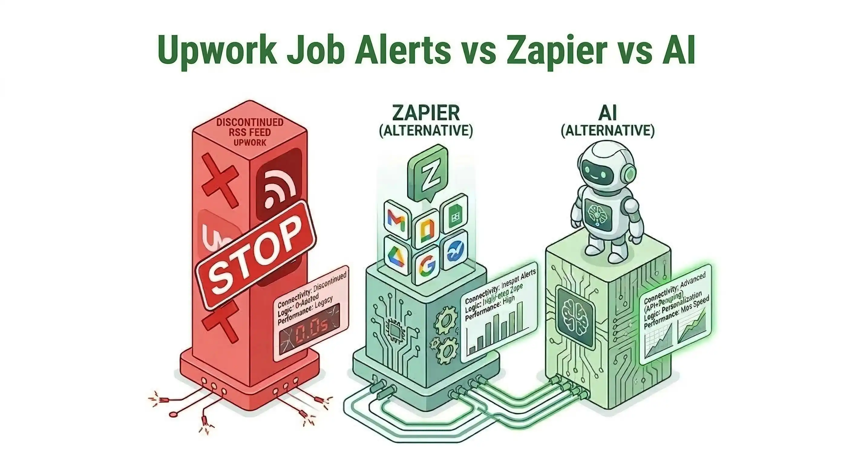 Upwork RSS Feed vs. Zapier vs. AI - The Ultimate 2026 Automation Guide